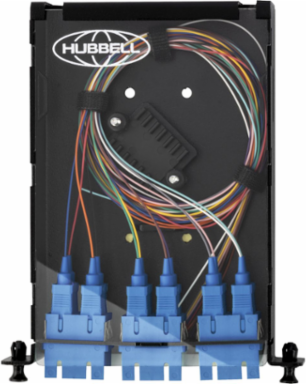 Fiber Splice Cassette, 12 Fibers, Blue SC Duplex Adapters, Zirconia Ceramic, SM