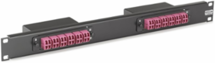 OptiChannel 1U Fiber Rack Mount Panel, 2 FSP Slots, Steel