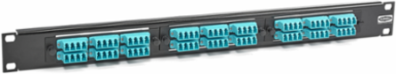 OPTIchannel Fiber Rack Mount Panel 1U, Steel, 3 Slots, Unloaded