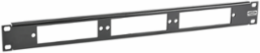 OPTIchannel Fiber Rack Mount Panel 1U, Steel, 3 Slots, Unloaded