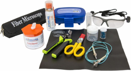 Fiber Termination Kit with Canvas Tool Bag, 8.9 Inch Width