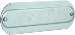 3/4 Inch Stamped Aluminum Conduit Body Cover, Copper-Free with Stainless Steel Screws