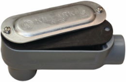 Aluminum Conduit Body with Cover & Gasket LB Type, ½ Inch Hub Size, 4.0 cu in Volume