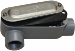 Aluminum Conduit Body with Cover and Gasket, Hub Size 2 Inch, Volume 70 Cu. In.