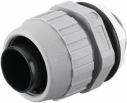 PolyTuff® Straight Male Liquid Tight Connector 3/4 Inch Non-Metallic Gray