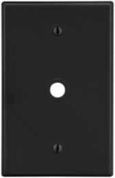 Black Wallplate 1-Gang 406" Opening, 4.63 Inch x 2.88 Inch x 0.25 Inch