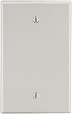 Wallplate 1-Gang Blank Box Mount Light Almond 4.63 Inch x 2.88 Inch x 0.25 Inch