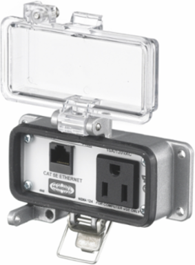 Industrial Ethernet NEMA 12/4 Enclosure, 15A 125V Receptacle