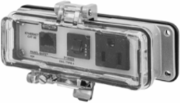 NEMA 12/4 Enclosure, 15A 125V Receptacle, Cat 5e, 3A Circuit Breaker