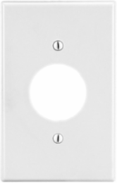Wallplate, 1-Gang, 1.40" Opening, 4.63 x 2.88 Inch, Smooth Satin Finish, Polycarbonate