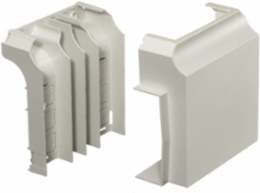Non-Metallic Raceway 2/3 Tee Fitting, 7.240 Inch Width, Office White