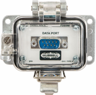 PanelSafe Data Port with DB9 Connector, NEMA 12/4, 5.1 Inch Height