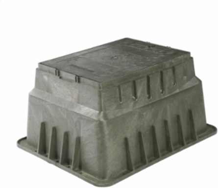 Assembly, HDPE, 12"x17"x12", Enclosure with plastic lid and Hex Bolt