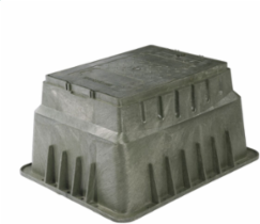 Assembly, HDPE, 12"x17"x12", Enclosure with plastic lid and Hex Bolt