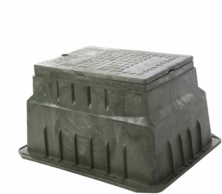 Assembly, HDPE, 15"x23"x15", Enclosure with plastic lid, Hex Bolt