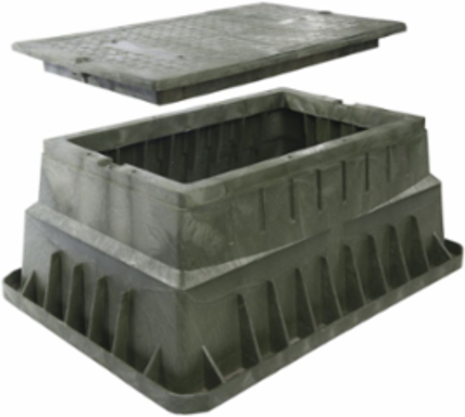 Enclosure Assembly, HDPE 20"x33"x16", Captive Stain Steel penta head bolts