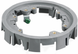 Plastic Floor Box Adapter Ring, Round, PVC, Gray