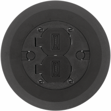 Flush Round Floor Box, 6.25 Inch Diameter, Durable Thermoplastic ABS Construction