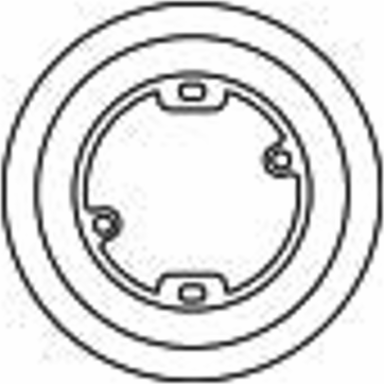 Plastic Floor Box Round Replacement Flange 6.25 Inch, Thermoplastic ABS