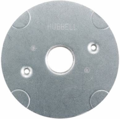 Flush Round Steel Floor Box with 1 Inch Threaded Opening
