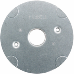 Flush Round Steel Floor Box with 1 Inch Threaded Opening