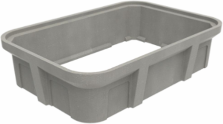 Extension, Polymer Concrete, Tier 22, 24X36X8, Straight Wall w/ Open Bottom