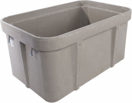 Box, Polymer Concrete, Tier 22, 30"x60"X21", Straight Wall, Open Bottom