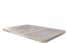 Cover, Polymer Concrete, Extra Heavy Duty Tier 22, 48"x72"x3", 3-piece w/ 6 Bolts, Blank Logo