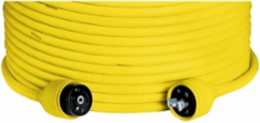 Marine Telephone Cord 50 Foot Yellow, PVC Jacket, IP55 Moisture Resistant