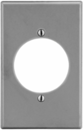 1-Gang Wallplate with 2.15 Inch Opening, Smooth Satin Finish, Gray