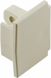 Non-Metallic Raceway End Cap, 1.020 Inch Width, Office White