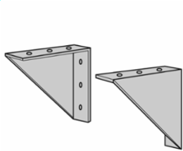 Wall Mounting Kit, 31.06 Inch Width, Weight 32 lb., ZFIN Material