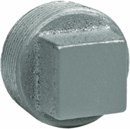 1 Inch Zinc Plated Steel Threaded Insert Plug, Square Head