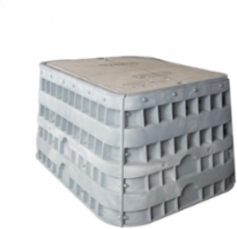 Assembly, 30"x48"x30", HDPE Enclosure with Polymer Concrete 20k Cover, with hex head bolts