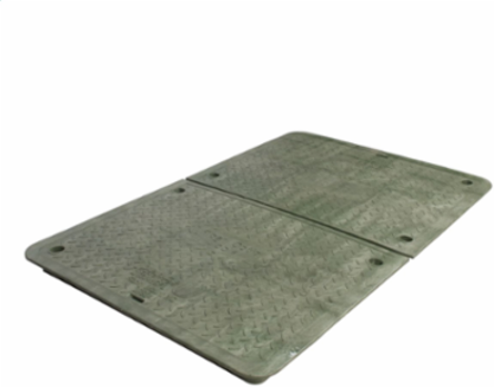 Cover, HDPE, Green, 5K, 30"x48", 1-piece, with 2 bolts, BLANK logo