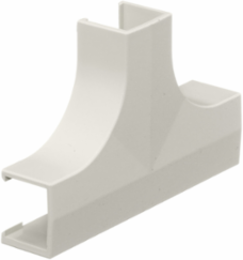 Non-Metallic Raceway Tee Cover, 11 4 Inch Bend Radius, Office White