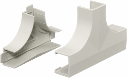 Non-Metallic Raceway Tee Fitting, Office White, 1¼ Inch Bend Radius
