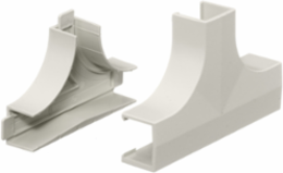 Non-Metallic Raceway Tee Fitting, Office White, 1¼ Inch Bend Radius