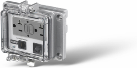 Industrial Ethernet NEMA 12/4 Enclosure 15A GFCI Receptacle