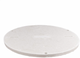 Round Cover, Polymer Concrete, Extra Heavy Duty Tier 22, 39" dia. 1-piece w/ 3 Bolts, Blank Logo