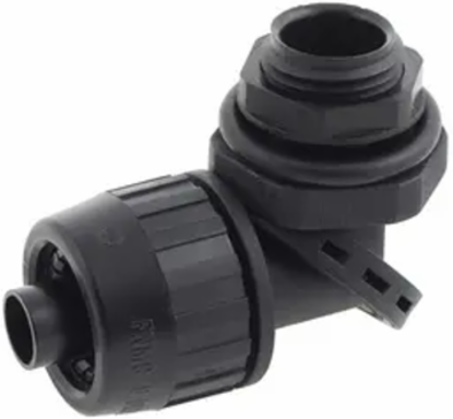 1/2 Inch SwivelLok Multi-Positional NM Liquidtight Connector, Black