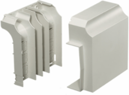 Non-Metallic Raceway BaseTrak Tee Fitting, 1¼ Inch Bend Radius, Office White