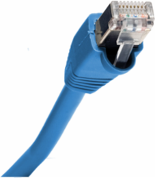 Cat5e Shielded Patch Cord, Blue, 15', 8-Conductor, 300V AC