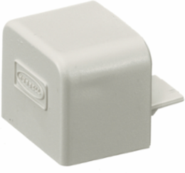 Non-Metallic End Cap for Raceway, 0.880 Inch Width, Office White