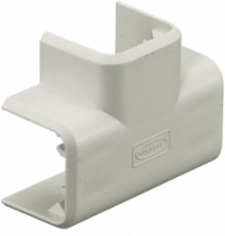 Non-Metallic Raceway Tee Cover Fitting, 0.500 Inch, Office White