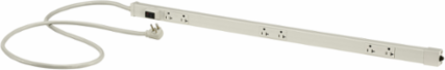 Portable Non-Metallic Raceway with 20A Rating, 3 ft Length, 5-Duplex, 6 ft Cord