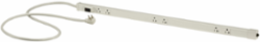 Portable Non-Metallic Raceway with 20A Rating, 3 ft Length, 5-Duplex, 6 ft Cord