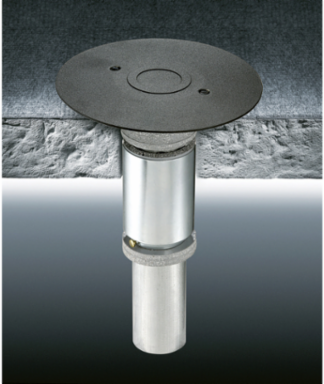 Low Voltage Fire-Rated Flush Furniture Feed, 2 Inch EMT Through Floor Fitting