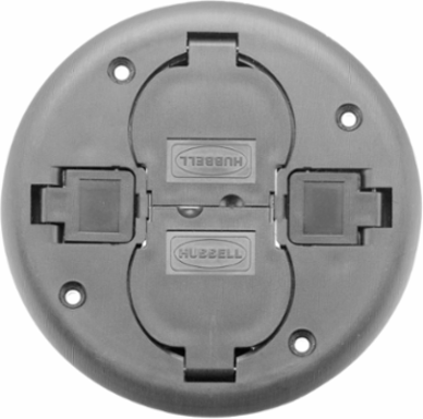 Fire-Rated 2x2 Flush Duplex Replacement Cover, 3 Inch Core Hole