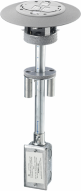 2x2 Flush Duplex Poke-Through with Gray Finish, 3 Inch Core Hole